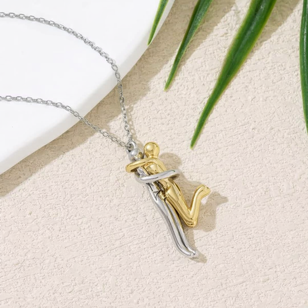 Couple Hug Love Pendant