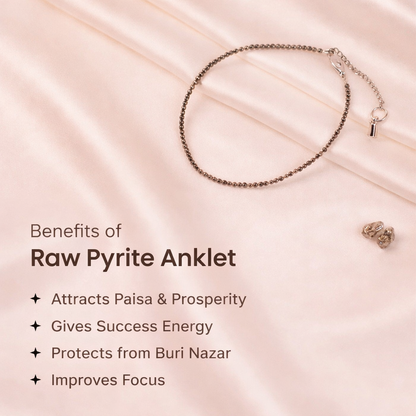 Raw Pyrite Anklet